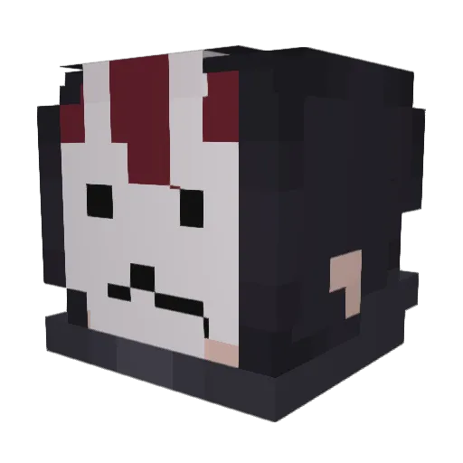 Catecato990 Minecraft avatar head, 3D render