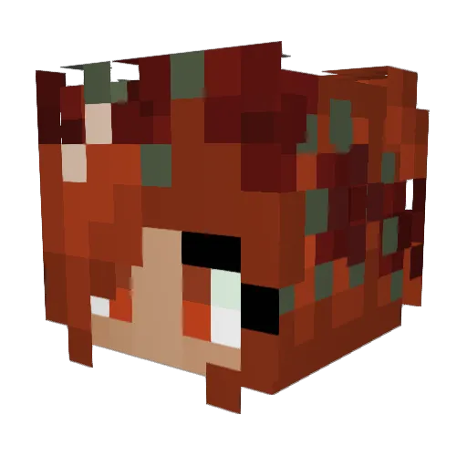 Caterina_Sforza Minecraft avatar head, 3D render
