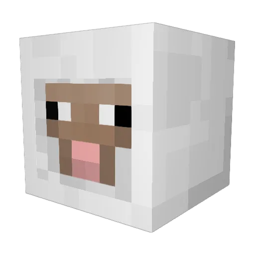 Catevaa Minecraft avatar head, 3D render