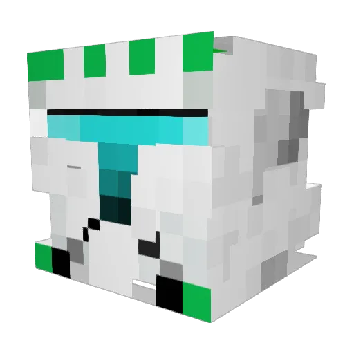 Catfishel Minecraft avatar head, 3D render