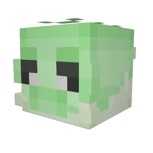 Catfishsuper Minecraft avatar head, 3D render