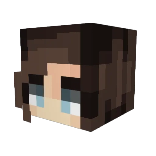 Catgir103 Minecraft avatar head, 3D render