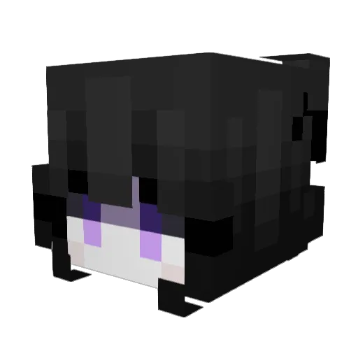 CathMimic Minecraft avatar head, 3D render