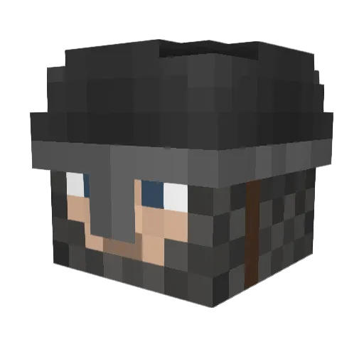 CathWolf04 Minecraft avatar head, 3D render