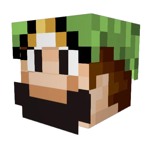 CathalOC Minecraft avatar head, 3D render