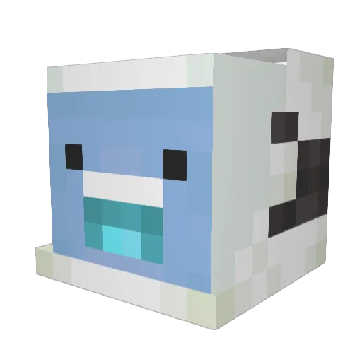 Catharevener Minecraft avatar head, 3D render
