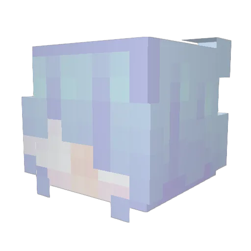 Cathbell Minecraft avatar head, 3D render