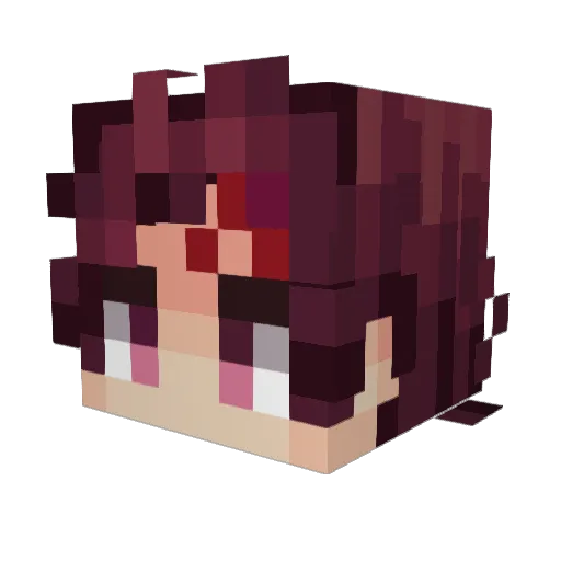 Cathedral_ Minecraft avatar head, 3D render