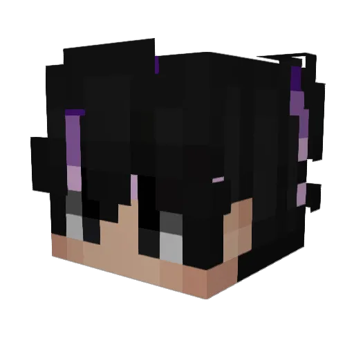 Cathew_3 Minecraft avatar head, 3D render