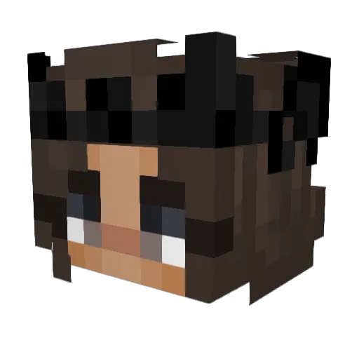 Cathiii_ Minecraft avatar head, 3D render