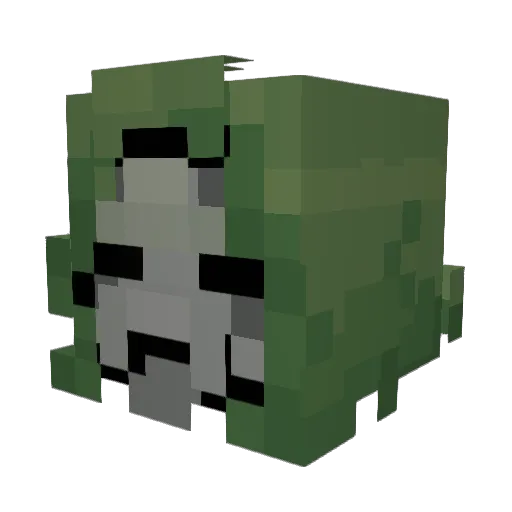 Cathoholics Minecraft avatar head, 3D render