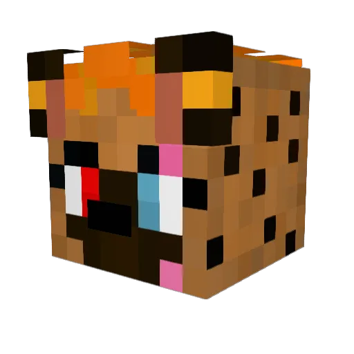 Cathrine_Hyena Minecraft avatar head, 3D render