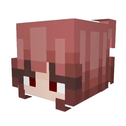 Cathrynn Minecraft avatar head, 3D render
