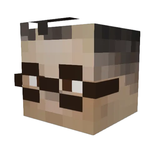 Cathulhu18 Minecraft avatar head, 3D render