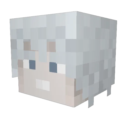Cathy121 Minecraft avatar head, 3D render
