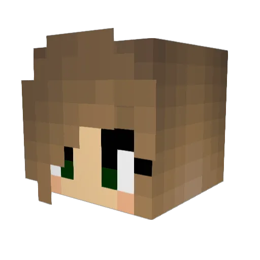 Cathy92 Minecraft avatar head, 3D render