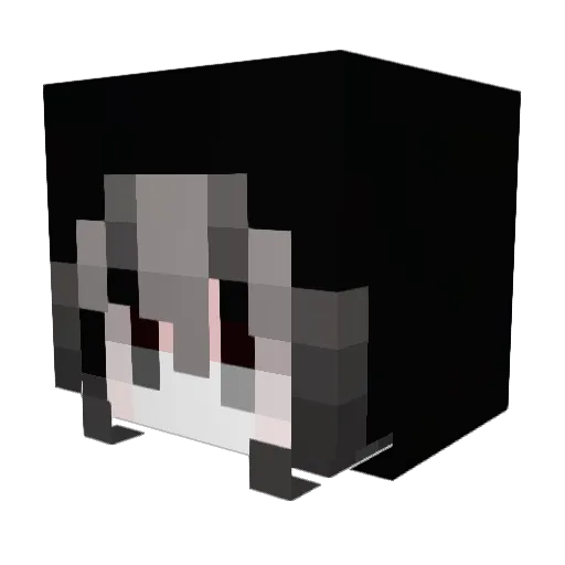 Cathy Minecraft avatar head, 3D render