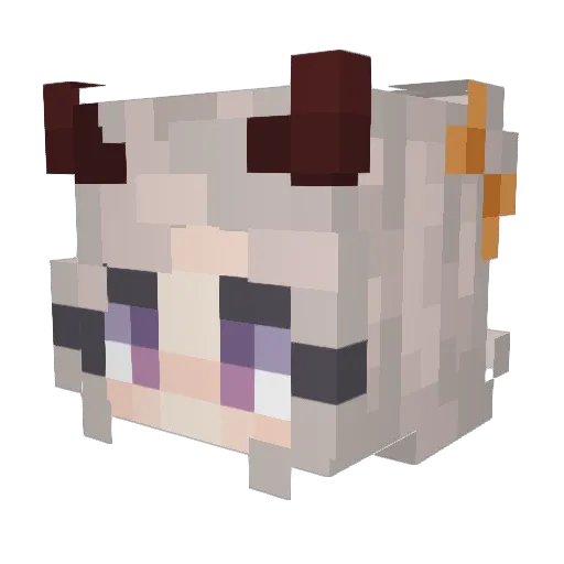 Catibean0 Minecraft avatar head, 3D render