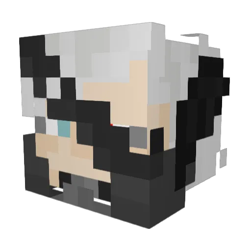 CatinaCan Minecraft avatar head, 3D render