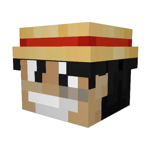 Catinga777 Minecraft avatar head, 3D render
