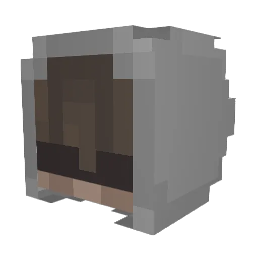 Catinus Minecraft avatar head, 3D render