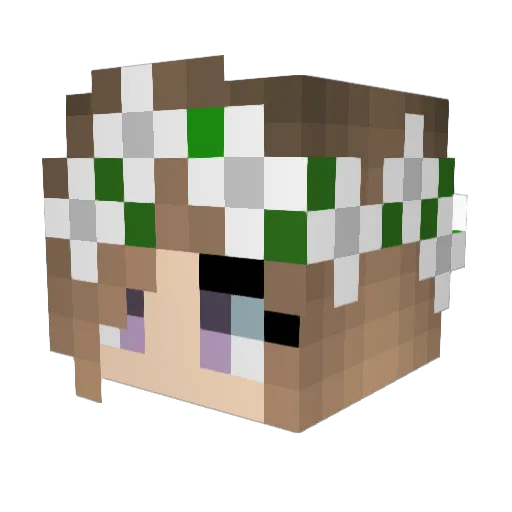 Catkimmy Minecraft avatar head, 3D render