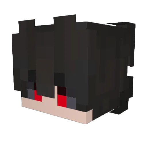 Catkings Minecraft avatar head, 3D render