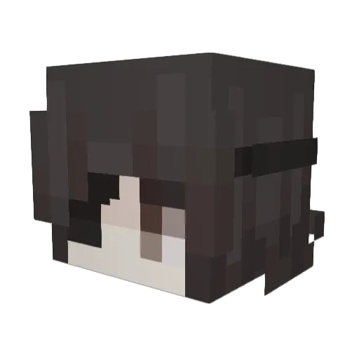 Catlikealt Minecraft avatar head, 3D render
