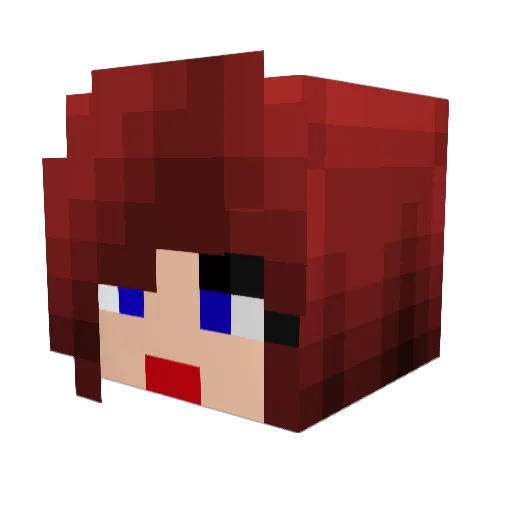 Catloaf95 Minecraft avatar head, 3D render