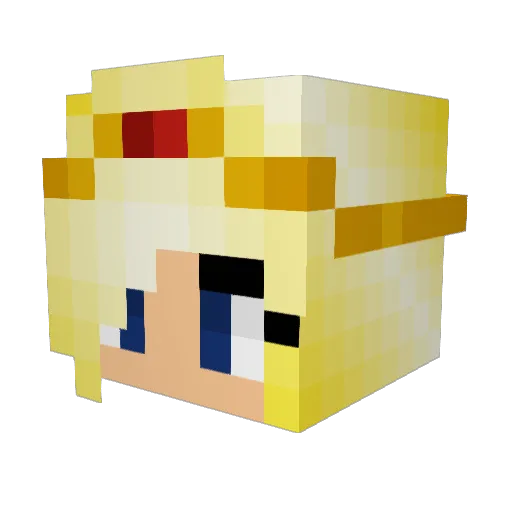 Catlover1403 Minecraft avatar head, 3D render