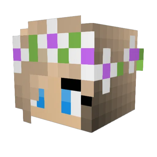 Catlover1827 Minecraft avatar head, 3D render