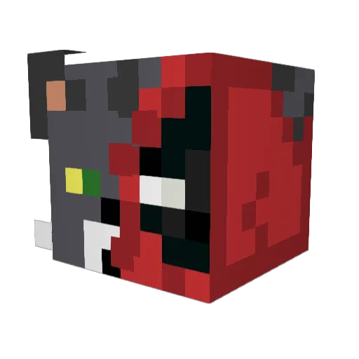 CatmanEvolved Minecraft avatar head, 3D render