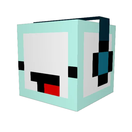 CatmanSixNin Minecraft avatar head, 3D render