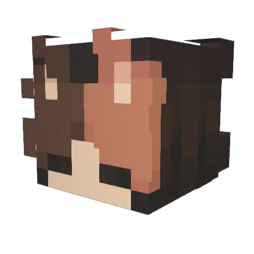 CatmiawZ Minecraft avatar head, 3D render