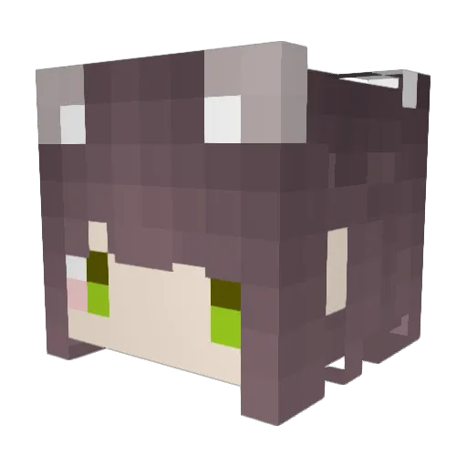 Catmomo_1225 Minecraft avatar head, 3D render