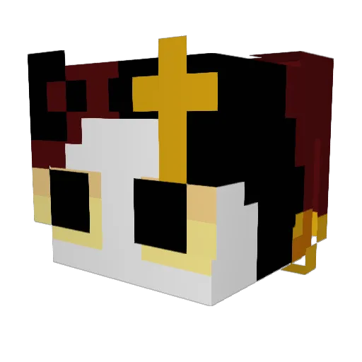 Catnologia Minecraft avatar head, 3D render