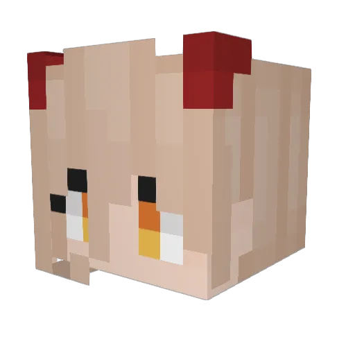 CatoKurosu12 Minecraft avatar head, 3D render