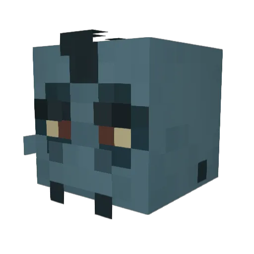 CatoRoboto Minecraft avatar head, 3D render