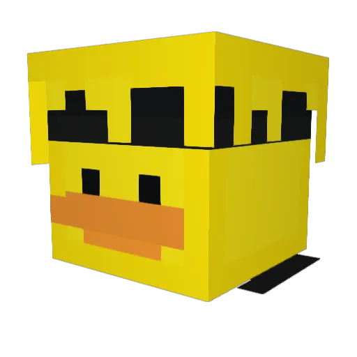 Catonedv Minecraft avatar head, 3D render