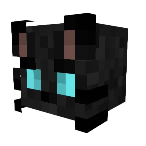 Catonyx Minecraft avatar head, 3D render