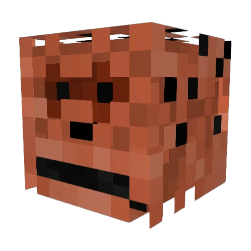 Catorce18 Minecraft avatar head, 3D render