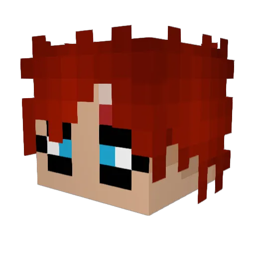 Catotacelo Minecraft avatar head, 3D render