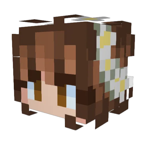 Catpower30 Minecraft avatar head, 3D render