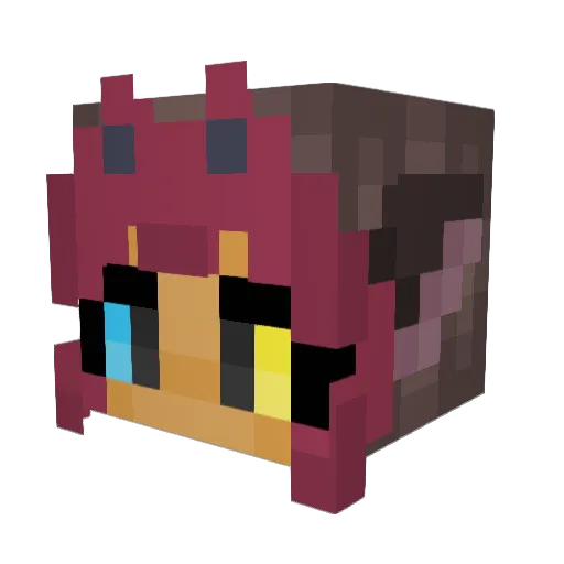 Catra66666 Minecraft avatar head, 3D render