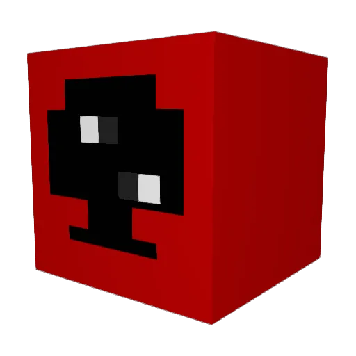 CatraDummy Minecraft avatar head, 3D render