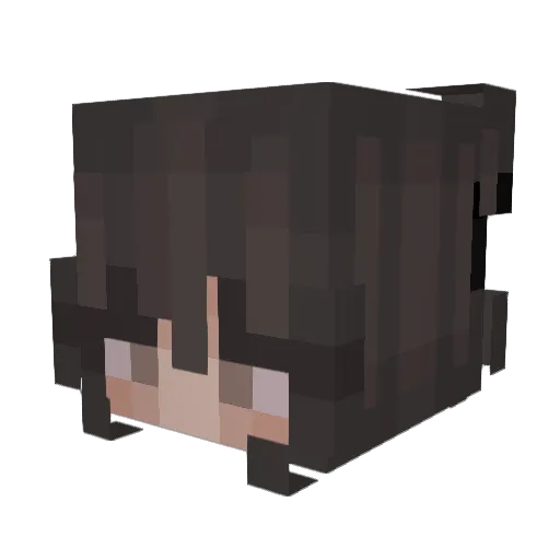 Catrine2012 Minecraft avatar head, 3D render