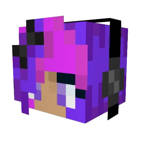 Cats009 Minecraft avatar head, 3D render