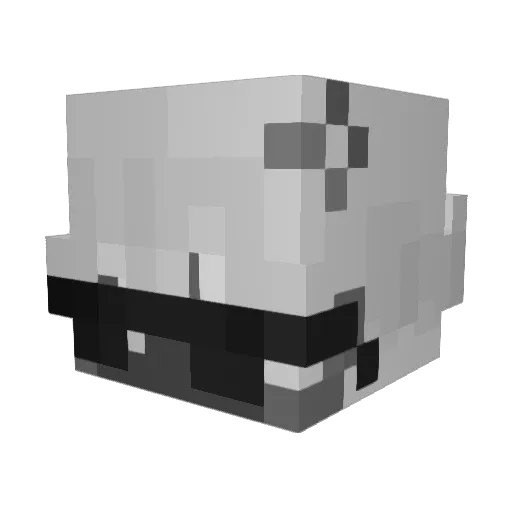 CatsEatHuqz Minecraft avatar head, 3D render