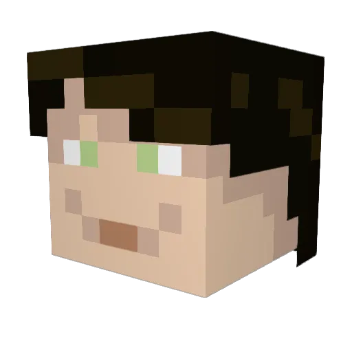CatsRGodz Minecraft avatar head, 3D render