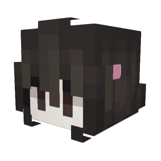 CatsTea Minecraft avatar head, 3D render